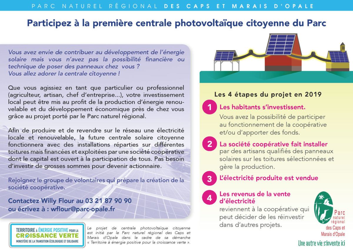Participez à la première centrale photovoltaïque citoyenne du Parc