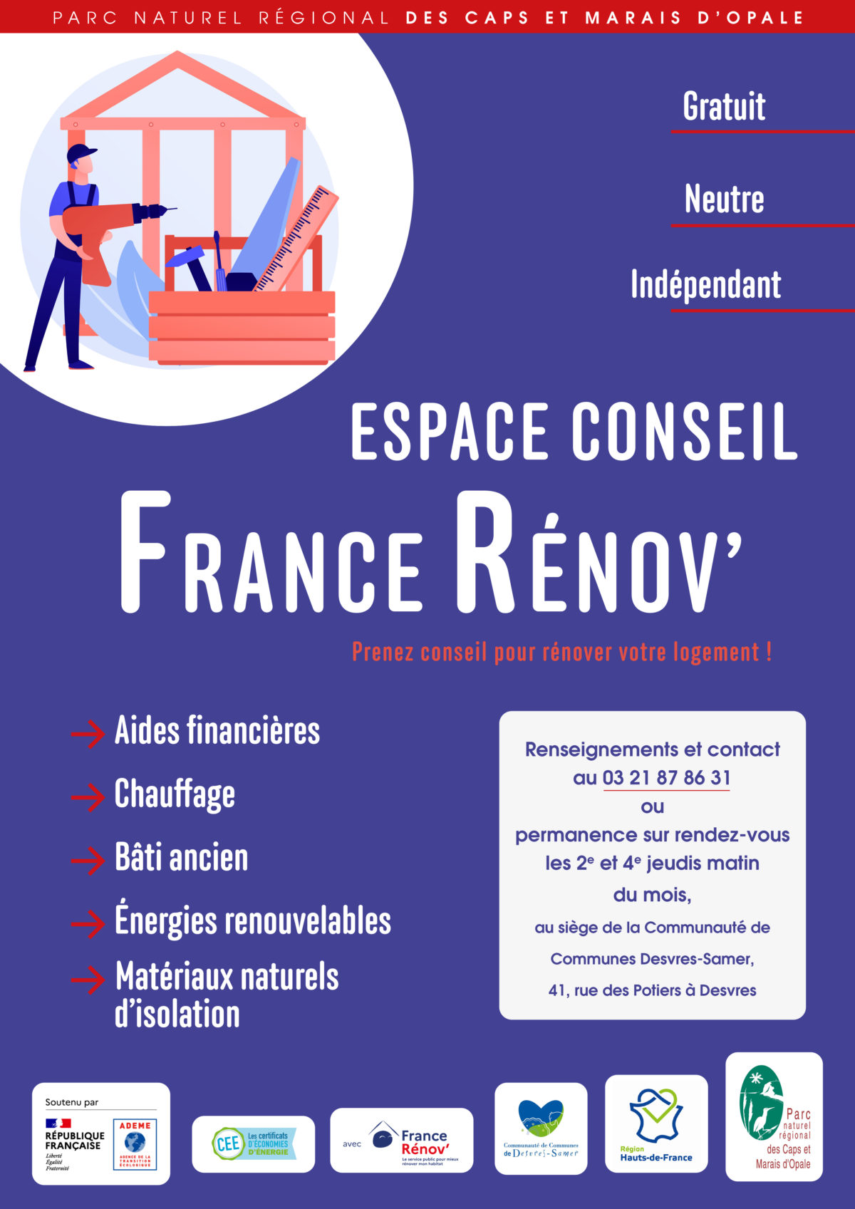 Des permanences France Rénov’ à l’hôtel communautaire