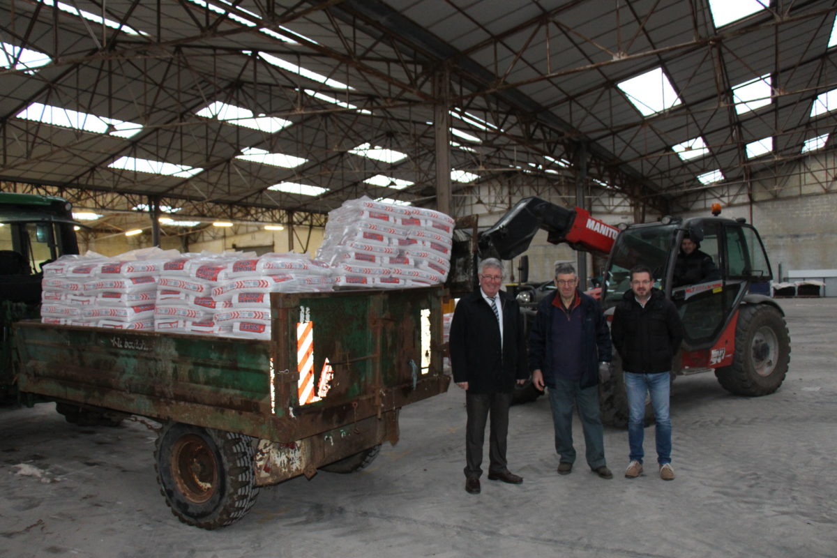 Distribution de sel de déneigement