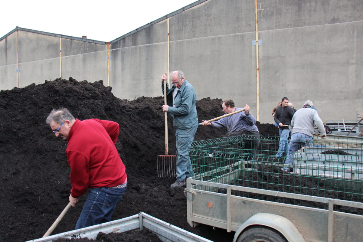 Distribution de compost