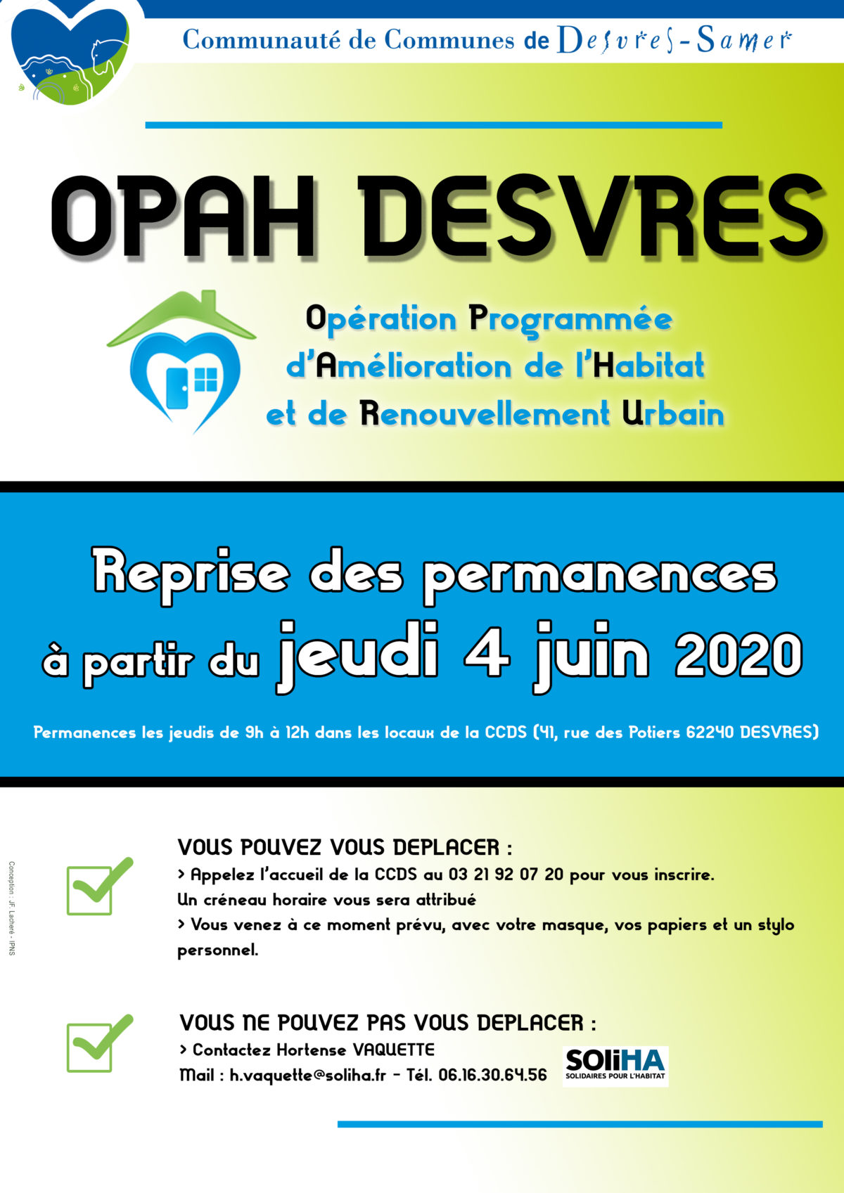 Reprise des permanences OPAH RU