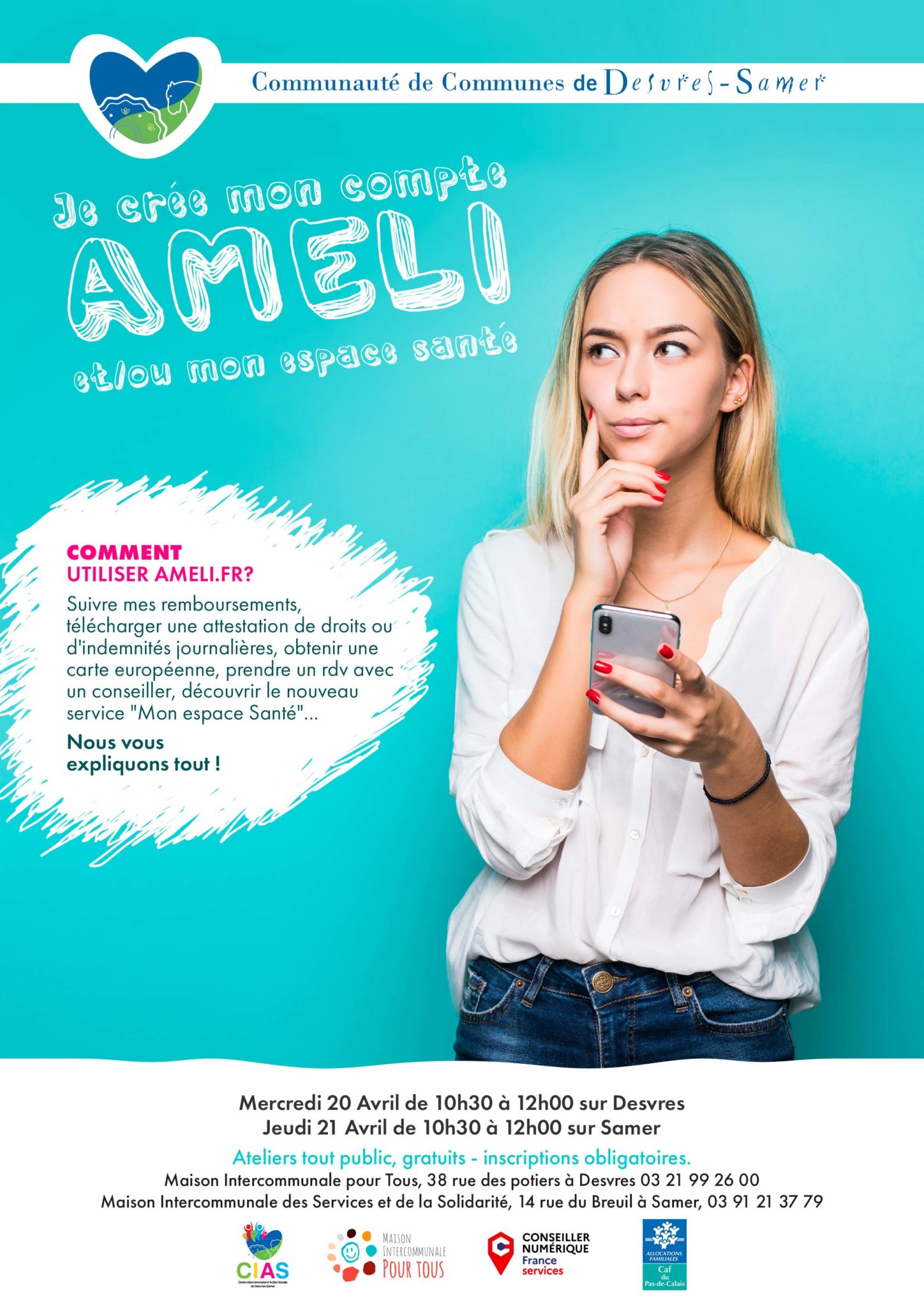 Ateliers informatiques gratuits – Communauté de Communes de Desvres-Samer